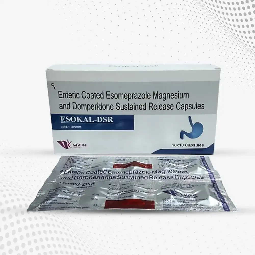 Esomeprazole 40mg +Domperidone 30 Mg SR Capsule