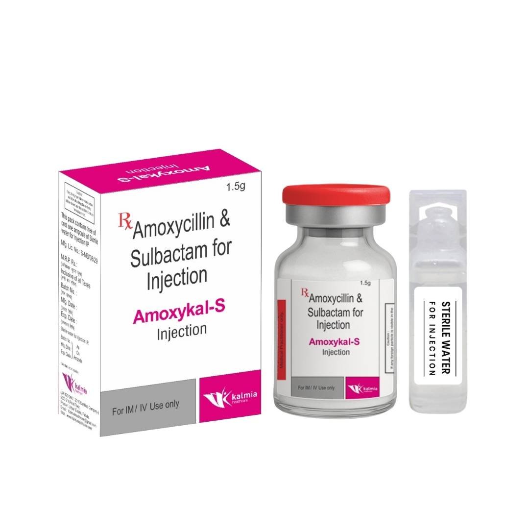 Amoxycillin 1000mg + Sulbactam 500mg Inj