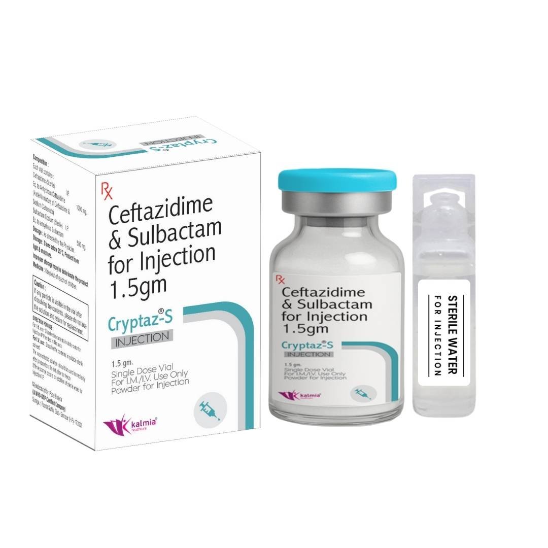 Ceftazidime 1 GM +Sulbactam 500 Mg