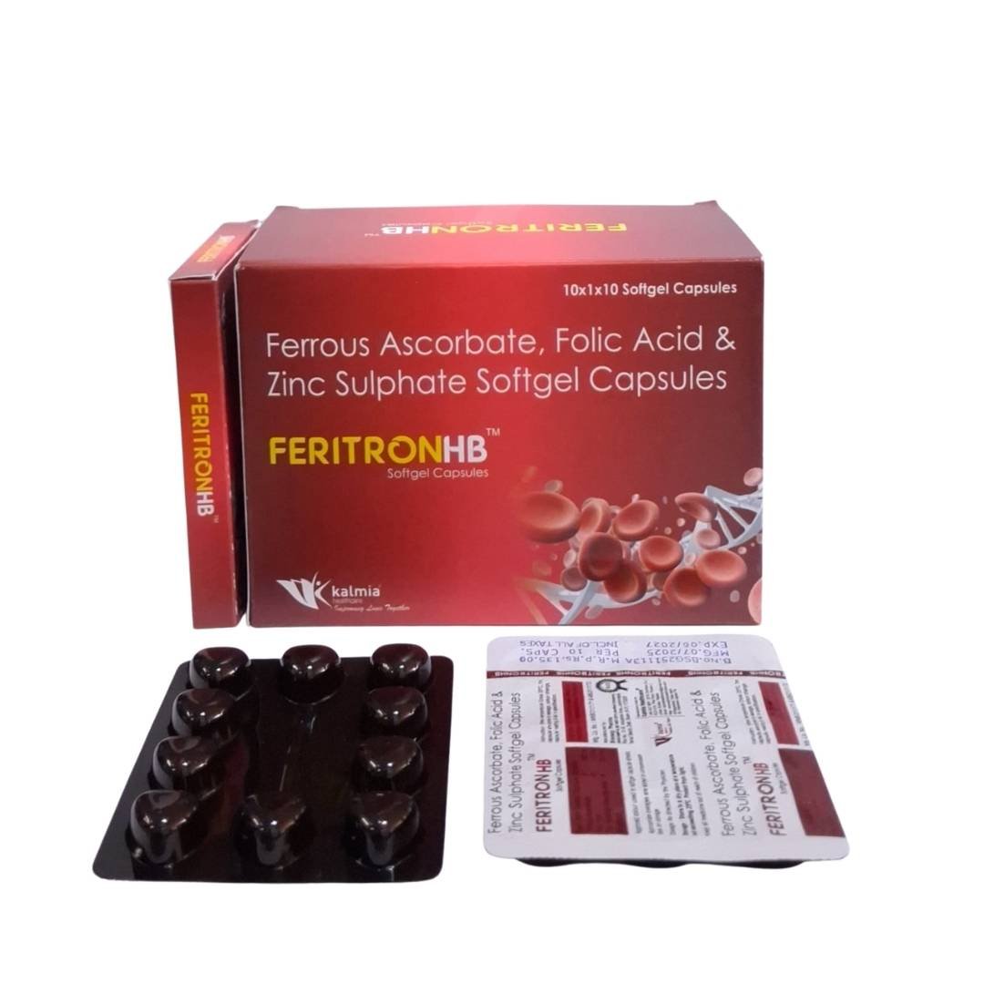 Ferrous Ascorbate 100 mg, Folic Acid 1.5 mg, Zinc Sulphate Monohydrate 22.5 mg
