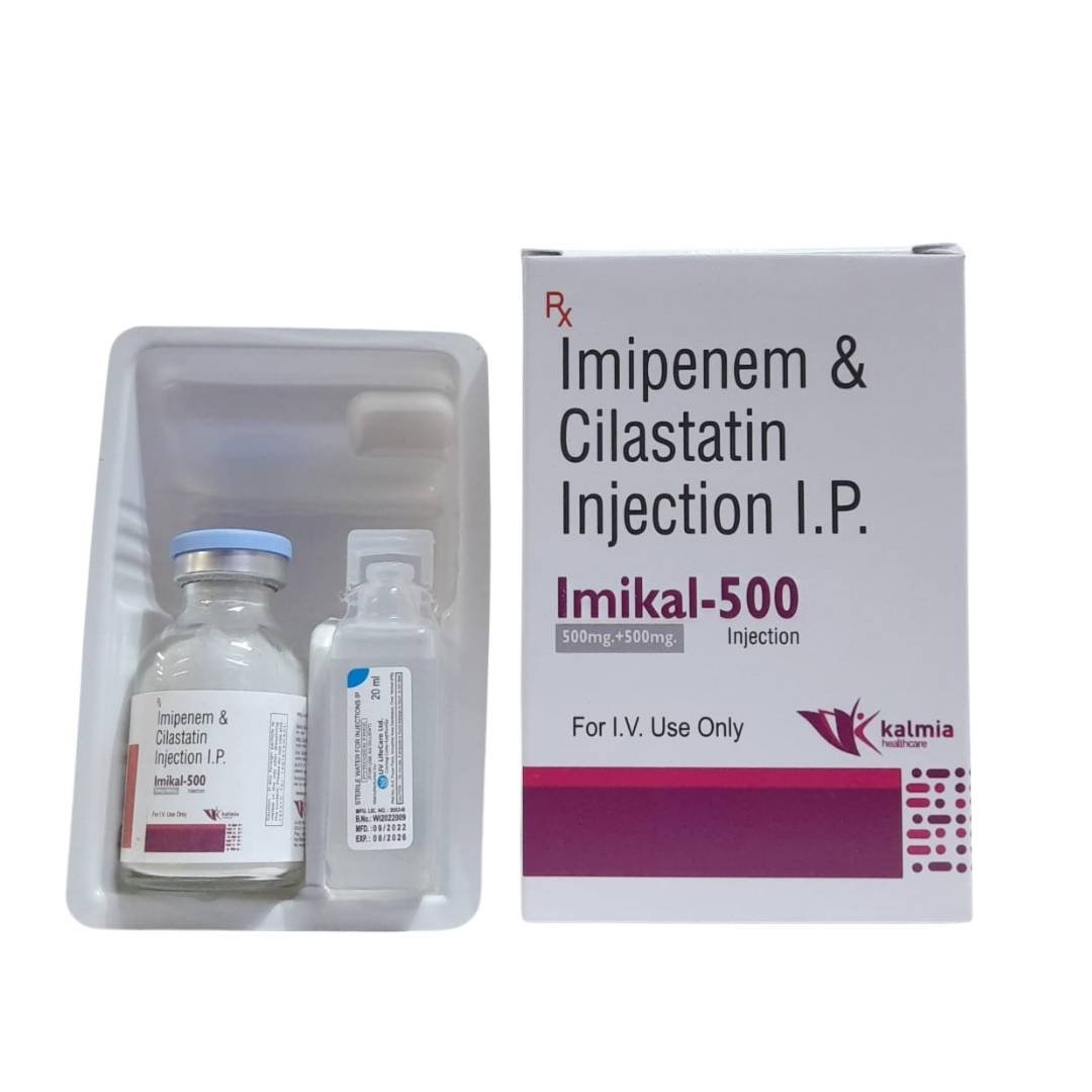 Imipenem 500mg + Cilastatin 500mg Inj