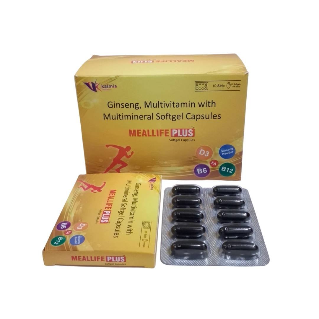 Soft gel Cap. of Ginseng + Vitamins + Minerals + Antioxidants