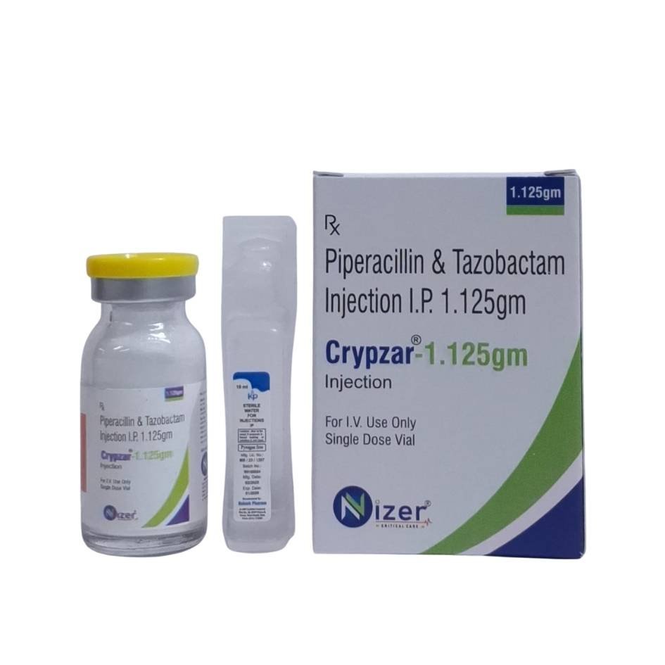 Piperacillin 1g + Tazobactam 125mg Inj