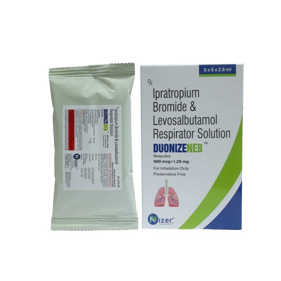 Levosalbutamol 1.25mg + Ipratropium 500mcg