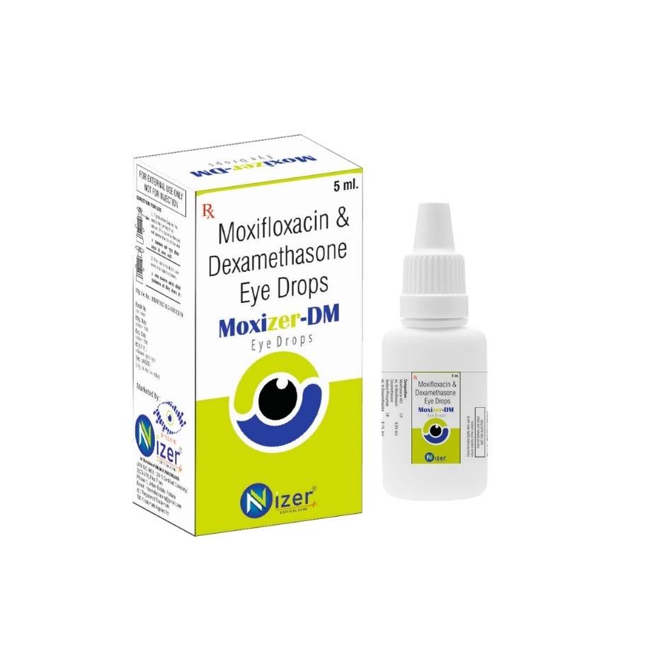 Moxifloxacin 0.5% + Dexamethasone 0.1% Eye Drops