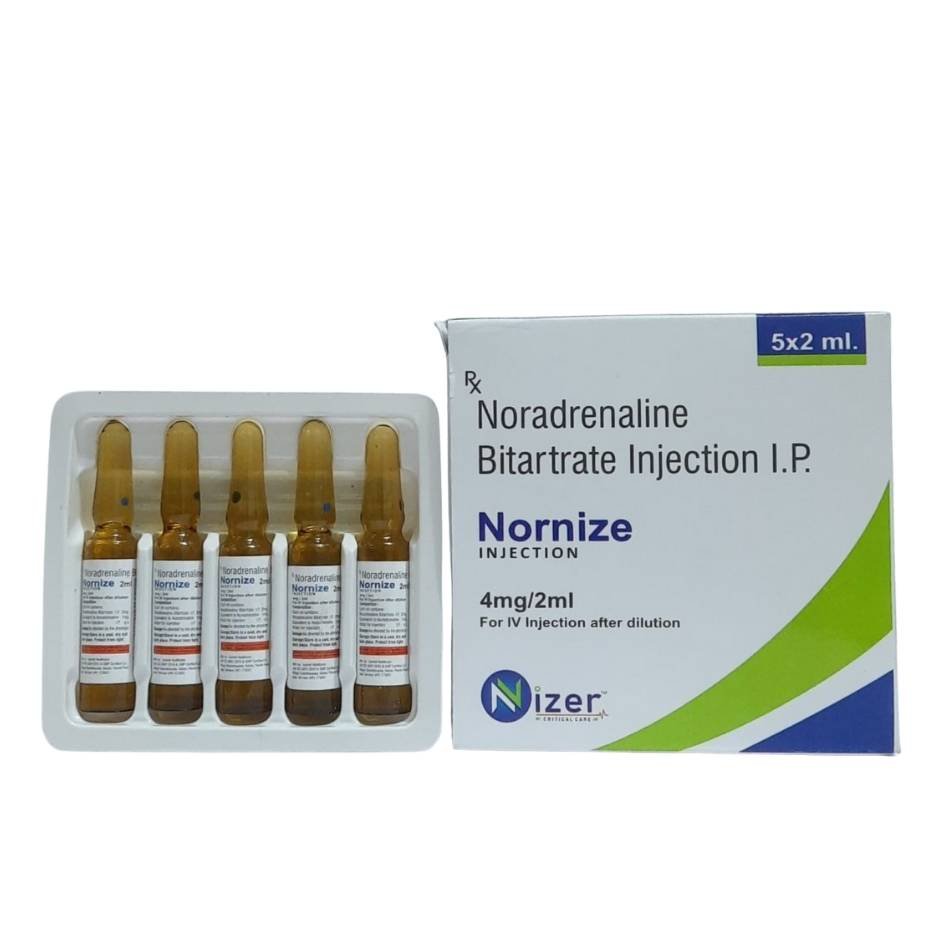 Noradrenaline 4mg/2ml Inj