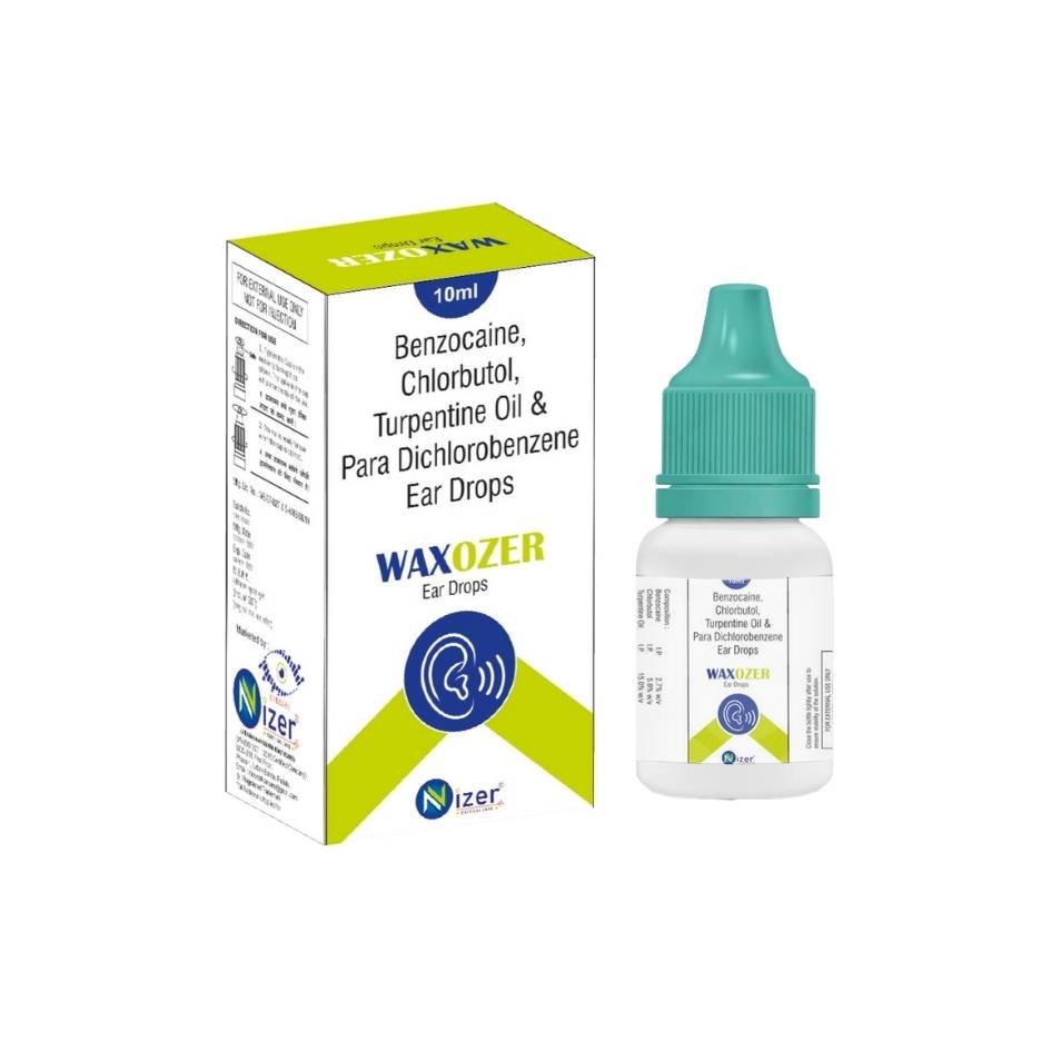 Benzocaine + Chlorbutol Ear Drops