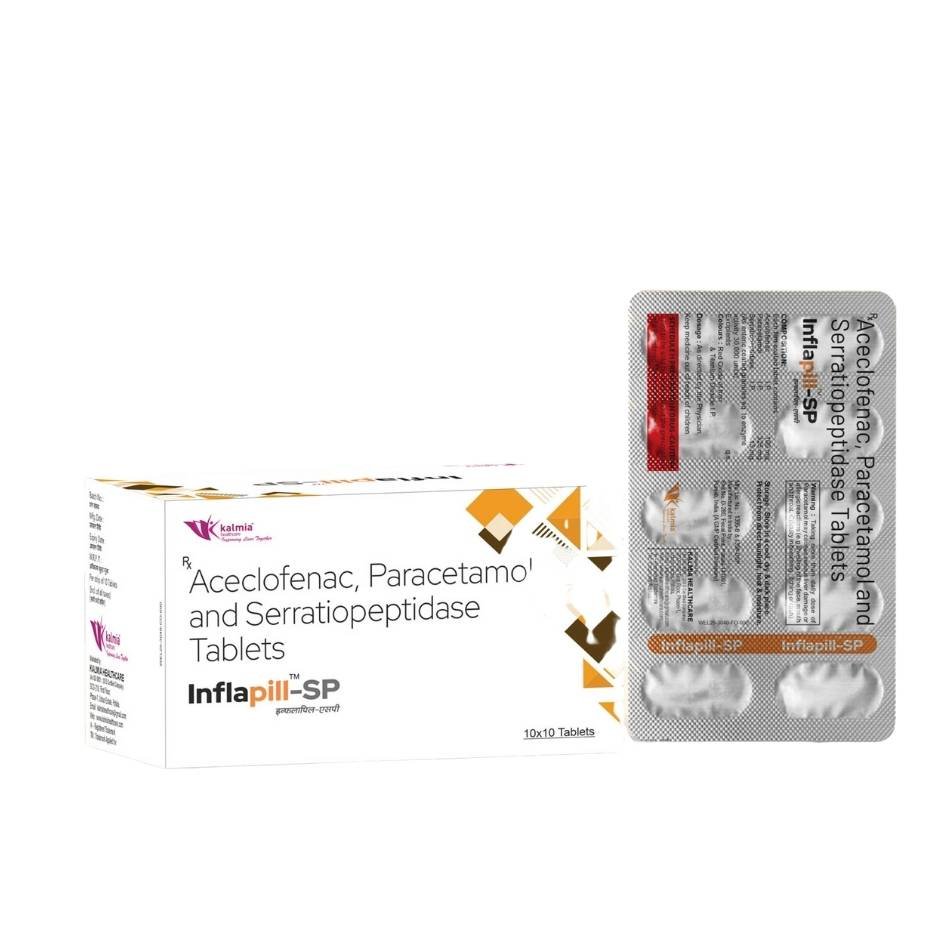 Aceclofenac 100mg + Paracetamol 325mg Tab